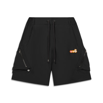 李宁正品反伍BADFIVE x VANDYTHEPINK男子宽松运动短裤AKSW671-3