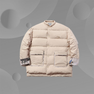 时尚 新品 保暖上衣AYMP323 男子短羽绒服冬季 李宁X故宫宝蕴楼联名款