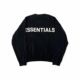 Fear God Essentials FOG 3M反光圆领卫衣字母LOGO套头无帽