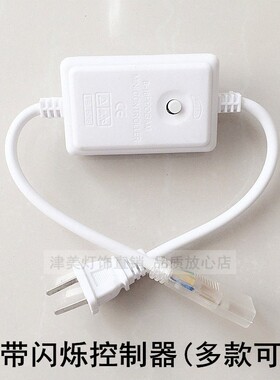 led灯带控制器闪烁插头220V镇流器二线三线四线彩灯跑马灯具配件