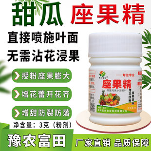 甜瓜座果精叶面喷施代替沾花浸果甜瓜授粉座果膨果增甜增雌花防落