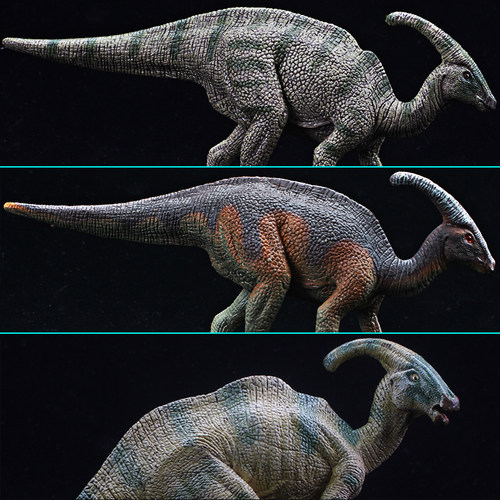 副栉龙模型塑胶仿真恐龙玩具