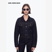 ANN ANDELMAN官方直营原牛镭射烧花水洗重工牛仔夹克外套短款 上衣