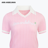 ANDELMAN官方直营 2025夏季 新款 ANN 短袖 毛织POLO上衣