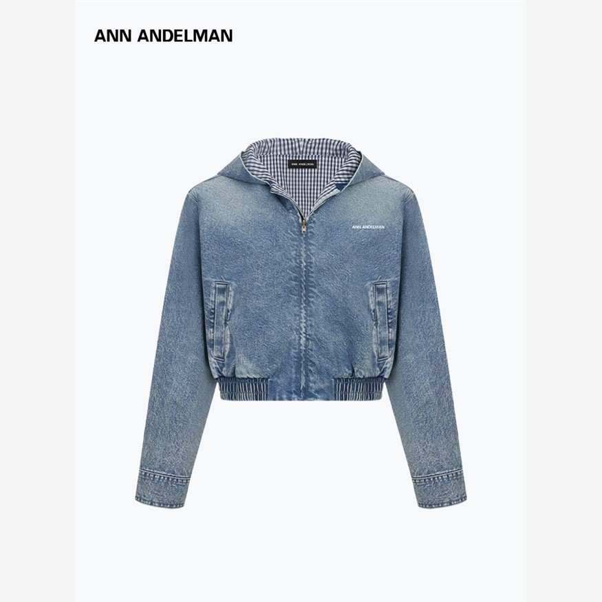 ANNDELM双面穿牛仔夹克