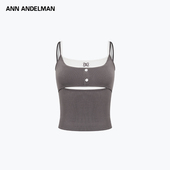 修身 ANN 双层紧身吊带背心 新款 短款 ANDELMAN官方直营 2025夏季