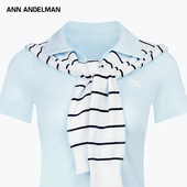 ANDELMAN官方直营2025秋季 新品 POLO衫 ANN 连帽披肩短袖 上衣T恤女