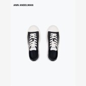 ANDELMAN官方直营 皮鞋 黑色厚底帆布鞋 ANN 女秋季 新款 低帮休闲鞋