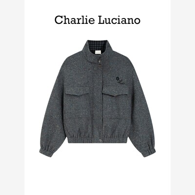 CharlieLucno彩点花呢夹