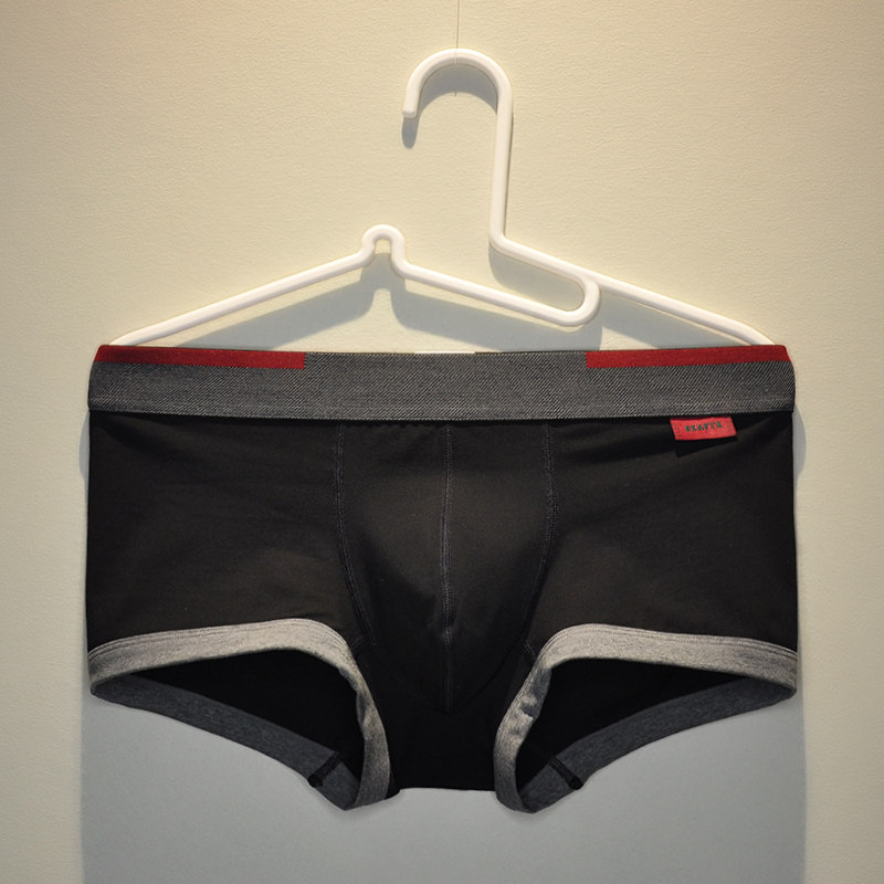 男士内裤平角裤纯棉中腰时尚性感纯色四角裤简约个性舒适透气短裤,女士内衣/男士内衣/家居服,男平角内裤,淘宝优惠券,粉丝福利购,淘宝优惠卷