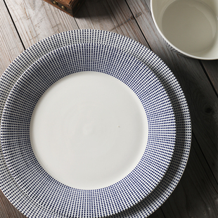 欧式 素系列 doulton太平洋元 餐具米饭碗 royal 釉下彩早餐盘子