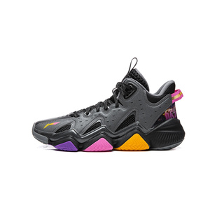 李宁男大童怒放2·PRO·V2回弹中帮童篮球鞋2026春季新款轻弹抓地