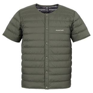 montbell男士800蓬圆领保暖轻量马甲短袖羽绒服1101668