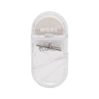 晨光 创新单孔可转动卷笔刀带橡皮学生小型透明削笔刀 APSN1247