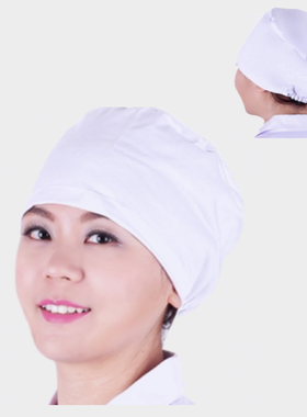 白色帽男女医师帽圆帽护士帽大夫帽手术帽实习帽子两顶包邮工作帽