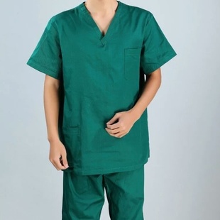 纯棉医用洗手衣分体套装 洗手衣纯棉洗手衣男女款手术衣包邮