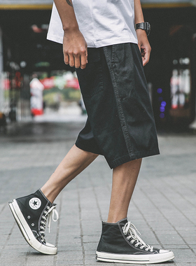 潮牌ins日系陈冠希工装短裤男夏外穿宽松休闲潮流余文乐五分裤潮