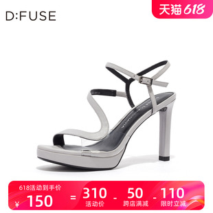 新款 D：Fuse 女DF02115402 迪芙斯2020夏季 细跟露趾时装 凉鞋 时尚