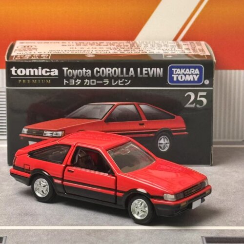 TOMY 多美卡黑盒TP25丰田 Corolla Levin 卡罗拉雷凌合金车模摆件