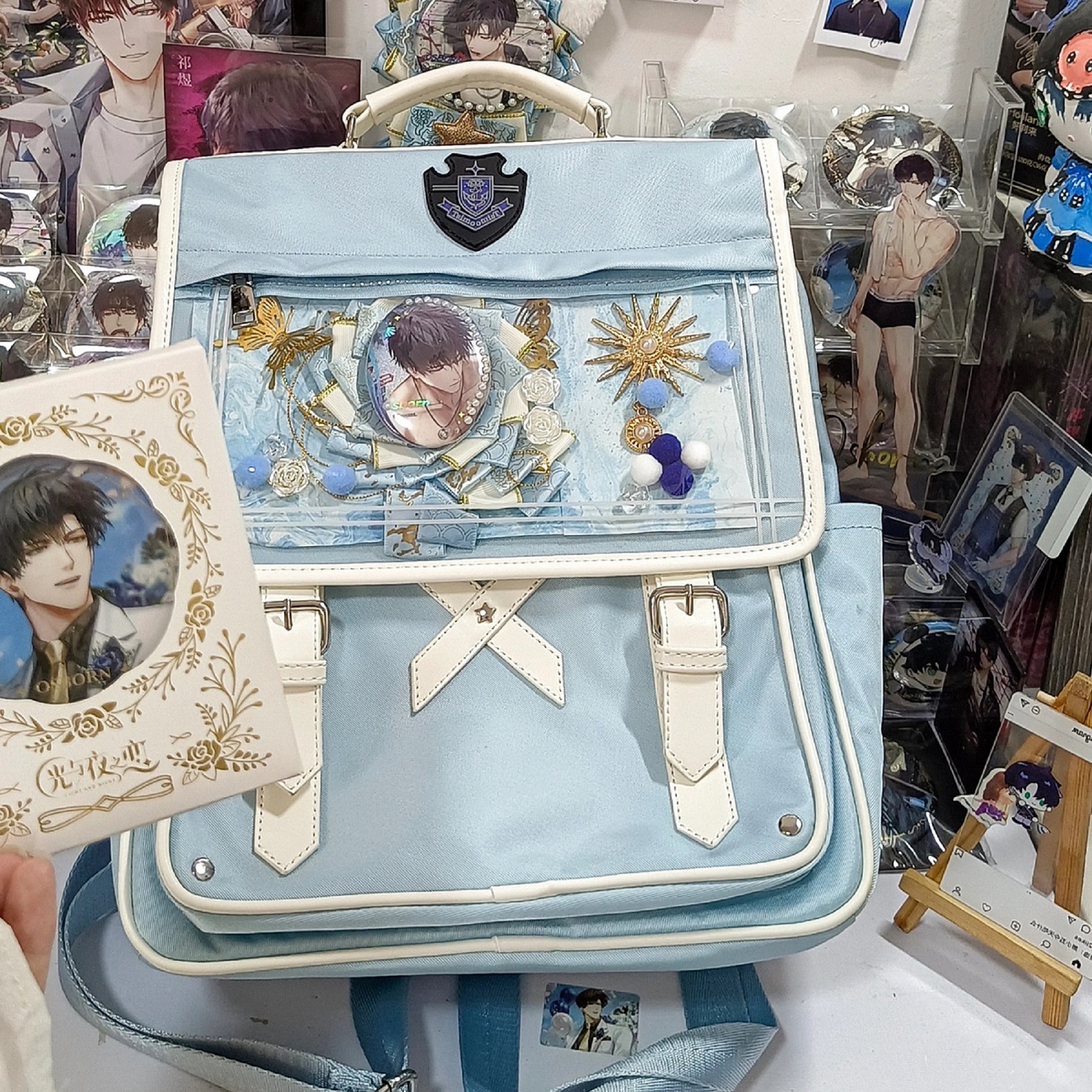 Taimo绵绵犬原创痛包学校双肩大容量日系学生日常通勤情侣书包