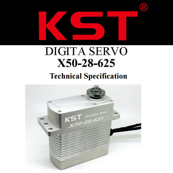 kst x50-28-625无人机舵机工业舵机扭力625kg 28v舵机 机器人舵机