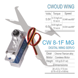 BLUEARROW蓝箭 全金属齿 金属壳 高速舵机 CW 8-1F MG系列