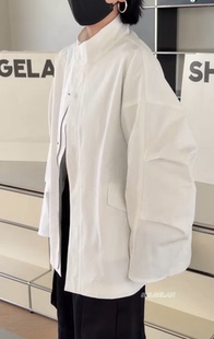 P266020风衣外套 诗歌兰欧货女装2026春款休闲白色拉链夹克外套女