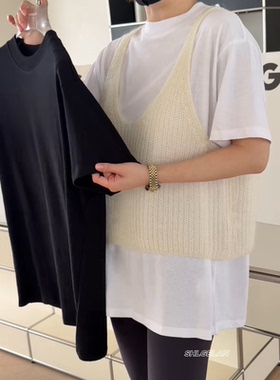 12884纯色短袖 诗歌兰欧货女装2026早春款 简约百搭圆领打底衫T恤