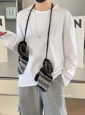 现货58773诗歌兰女装2025冬款 百搭款圆领长袖卷边薄款白色T恤女