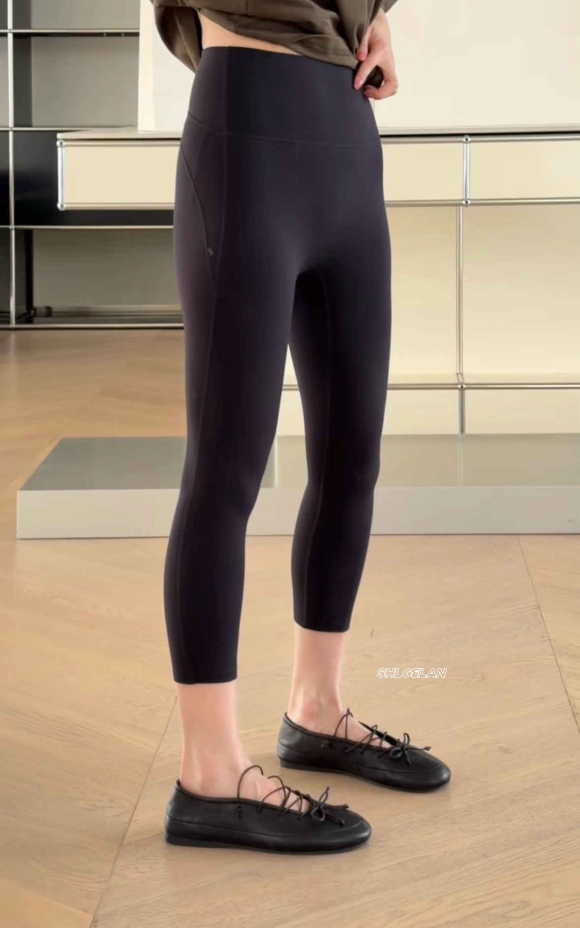 03771七分打底裤 诗歌兰女装2026春夏款百搭显瘦收腹提臀瑜伽裤女