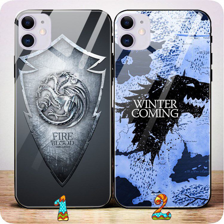 适用于苹果iphone137 8 plus XS max Xr 手机壳权利游戏冰火14 pro12mini钢化玻璃壳11套可来图定制xr
