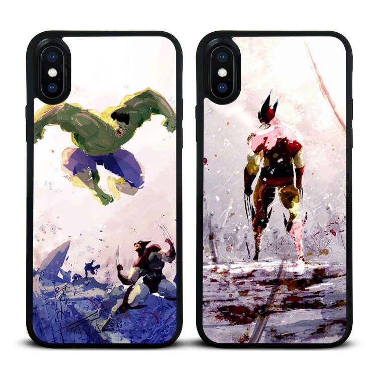 钢化绿巨人金刚狼iphoneX手机壳苹果6硅胶7适用13玻璃壳8plus/max