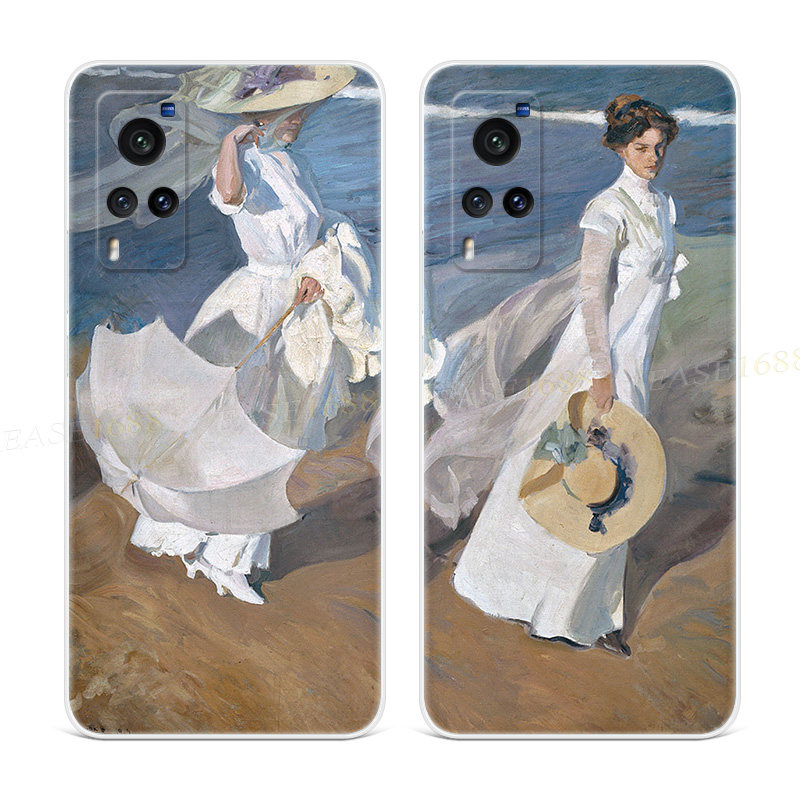 法式浪漫油画适用vivo x60手机壳x50x27pro复古3文艺nex复兴+女款