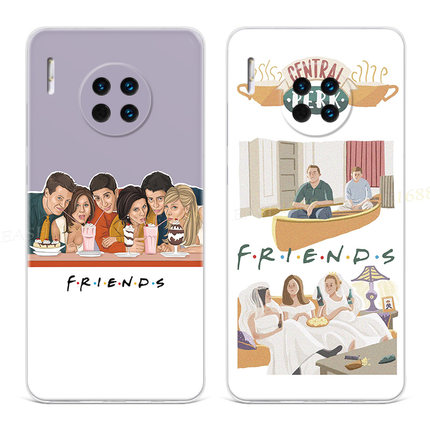 美剧老友记适用华为mate60手机壳40pro+50文艺20x漫画风10e9情侣8