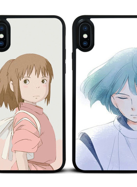 千与千寻白龙iPhoneX手机壳苹果15硅胶7适用pro情侣玻璃套软813xr