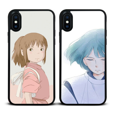 千与千寻白龙iPhoneX手机壳苹果15硅胶7适用pro情侣玻璃套软813xr