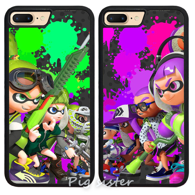 喷射乌贼娘splatoon2苹果iphone7手机壳15硅胶适用pro玻璃8/x13