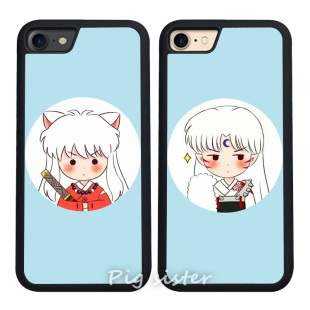 犬夜叉杀生丸Q版iPhone7手机壳苹果15玻璃适用15动漫保护套软13xr