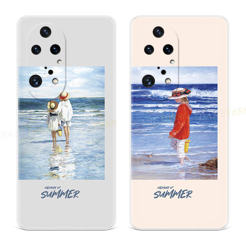 海边油画9适用华为p50ro