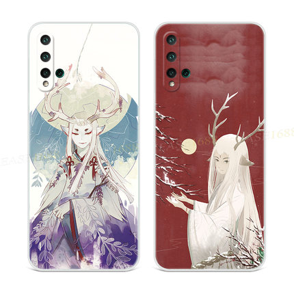 唯美古典少女适用于华为nova5pro手机壳6se中国风3i/4e/2s插画z软