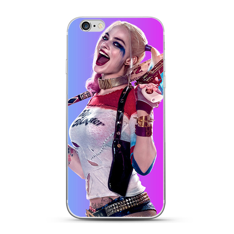 防摔xr动漫xsmax钢化玻璃壳15mini磨砂11自杀小队小丑女哈利奎因