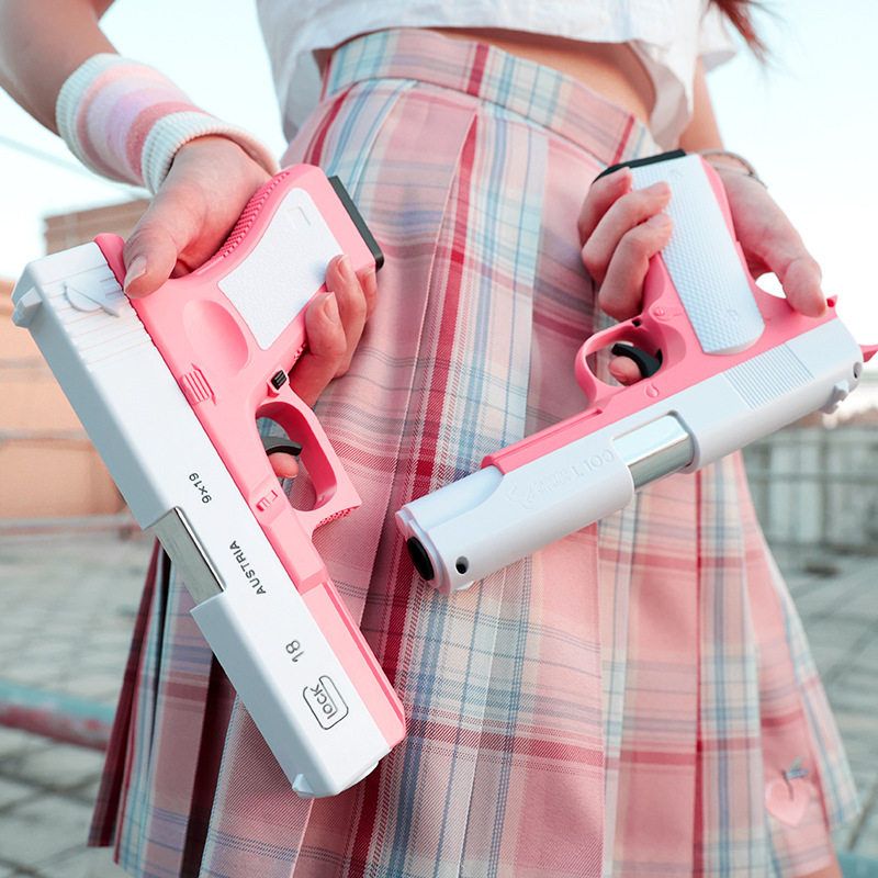 M1911抛壳软弹玩具枪格洛克G17手枪儿童男孩子弹软弹手动
