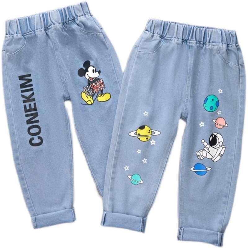 童装男童裤子春夏秋款中大男童牛仔裤小男孩宝宝休闲儿童长裤子潮