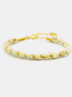 编织浅薄荷绿许愿手链THISNESS