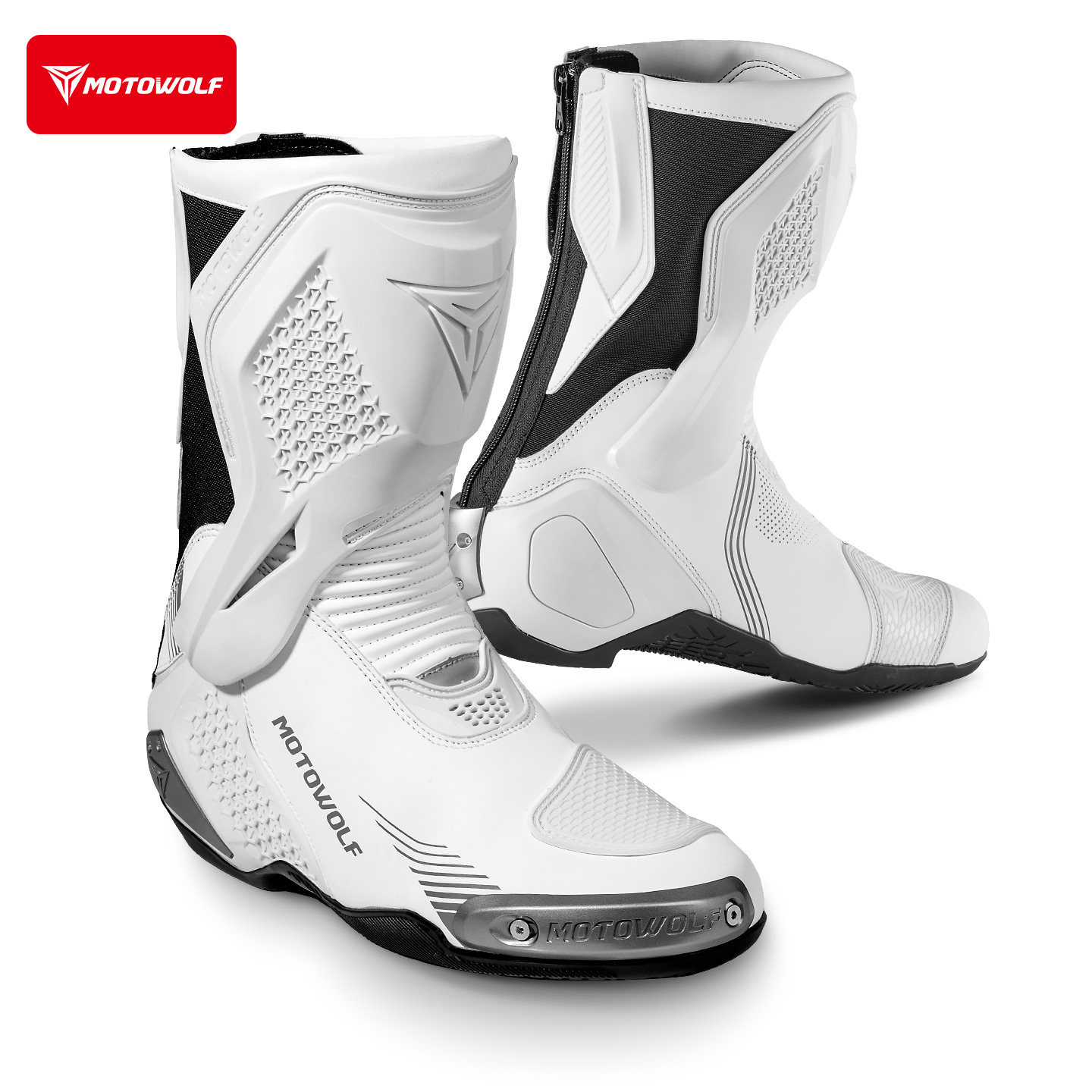 摩托车骑行靴防滑防摔长靴子机车竞技赛车鞋男越野摩旅装备骑士男