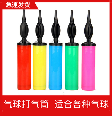 铝膜波波球游泳圈双向手动打气筒