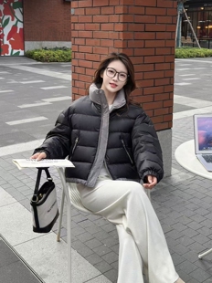 女版休闲白鸭绒羽绒服女2024冬季小个子立领加厚时尚冲锋衣外套潮