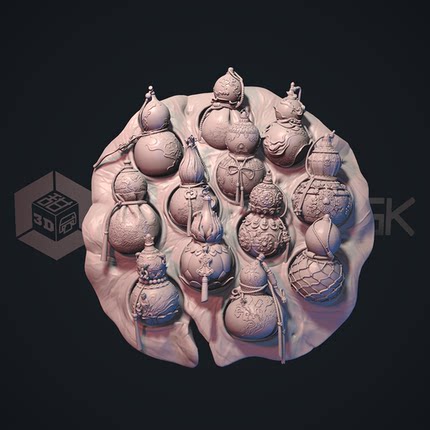 悟空葫芦舌尝思西游记独家精修GK白模涂装3d打印实体模型手办摆件