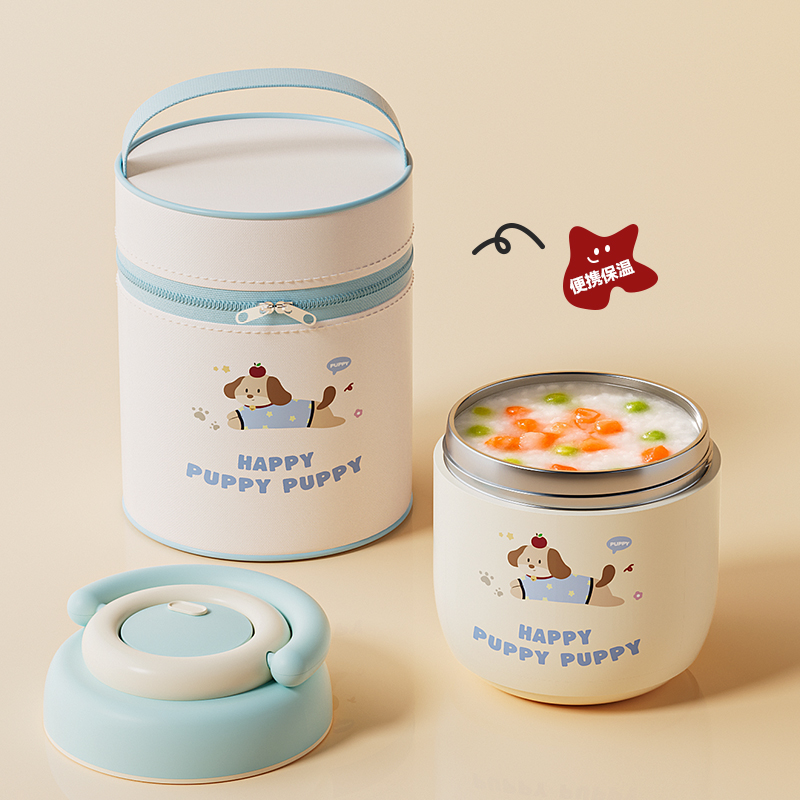 不锈钢保温饭盒超长带饭提桶冬天上班族学生便当饭盒提锅装汤壶碗