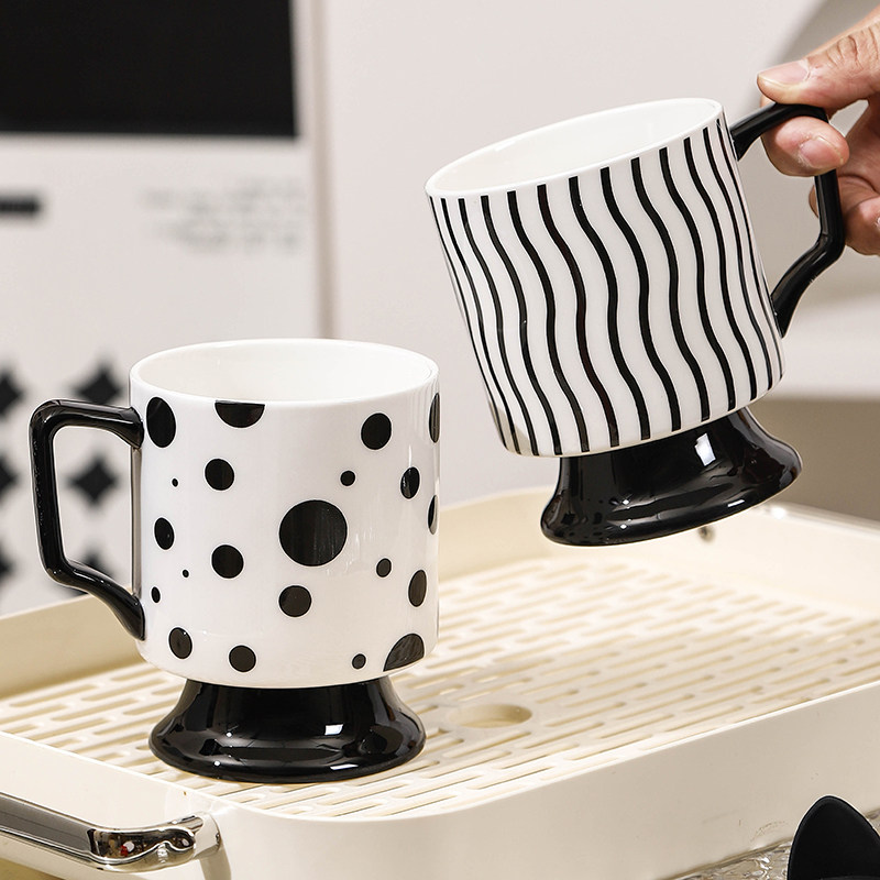 高颜值陶瓷杯马克杯带盖勺高档咖啡杯精致女牛奶杯办公室情侣水杯,餐饮具,马克杯,淘宝优惠券,粉丝福利购,淘宝优惠卷